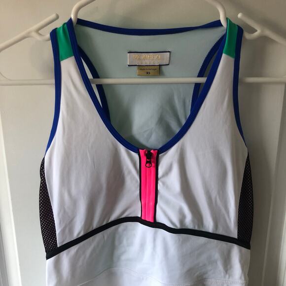 RARE Monreal London Tennis Dress, sz XS NWOT's $445 White blie - Picture 12 of 15